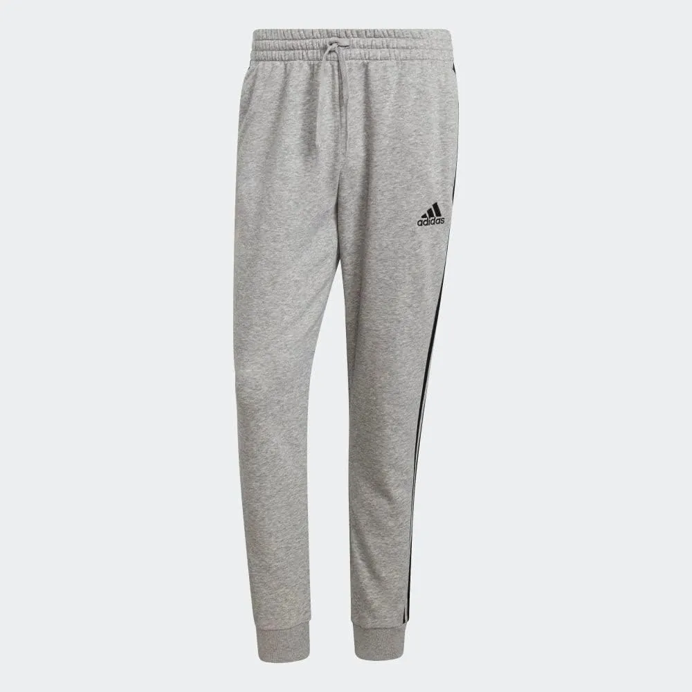 adidas Men's Essentials Fleece Tapered Cuff 3-Stripes Pants