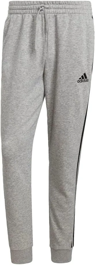 adidas Men's Essentials Fleece Tapered Cuff 3-Stripes Pants