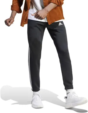 adidas Men's Essentials Fleece Tapered Cuff 3-Stripes Pants