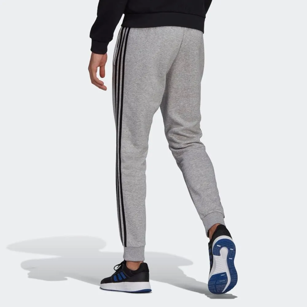 adidas Men's Essentials Fleece Tapered Cuff 3-Stripes Pants