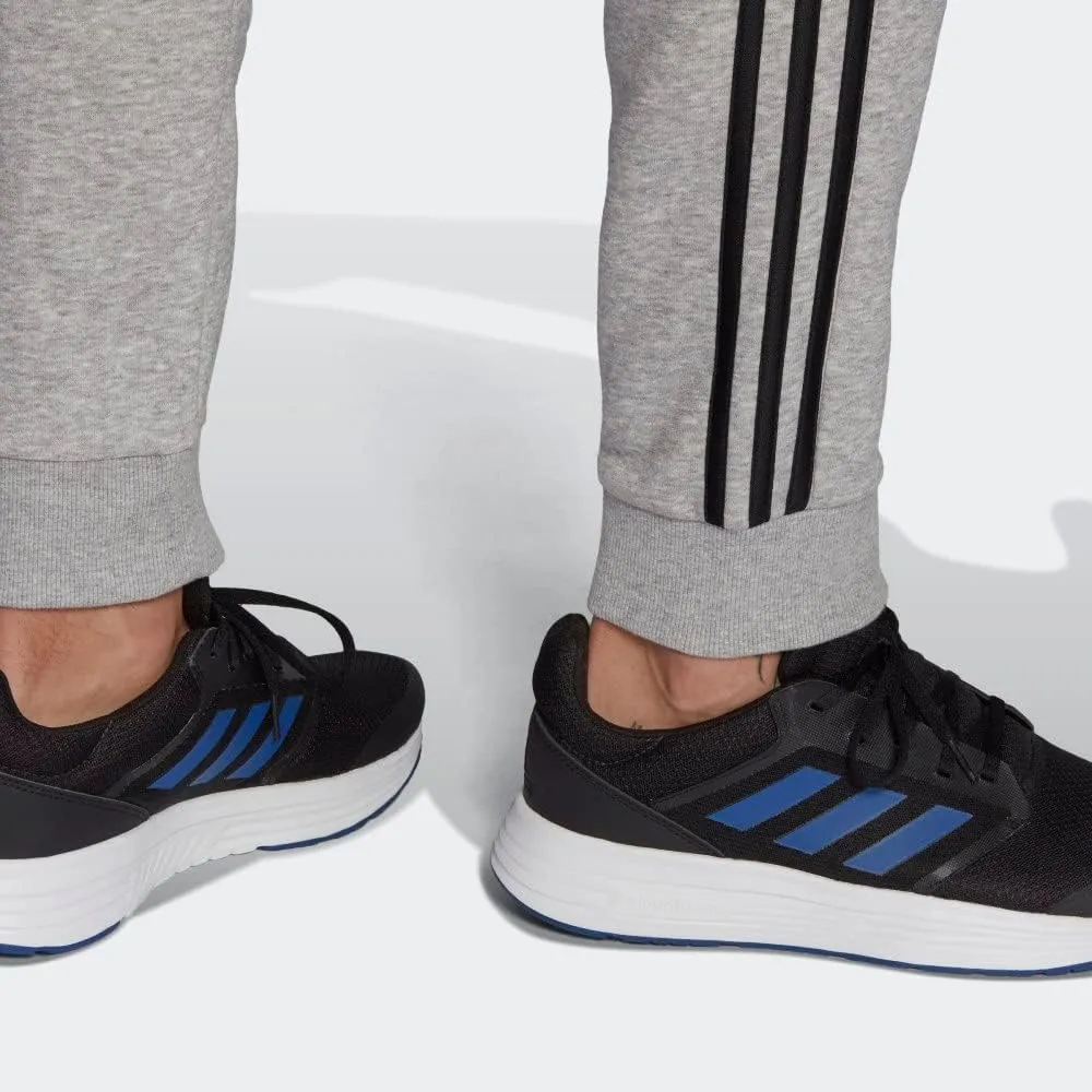 adidas Men's Essentials Fleece Tapered Cuff 3-Stripes Pants