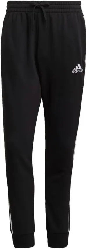adidas Men's Essentials French Terry Tapered Cuff 3-Stripes Pants