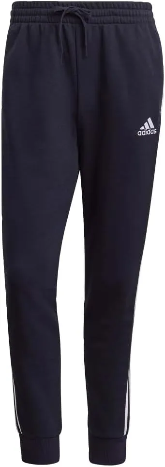adidas Men's Essentials French Terry Tapered Cuff 3-Stripes Pants