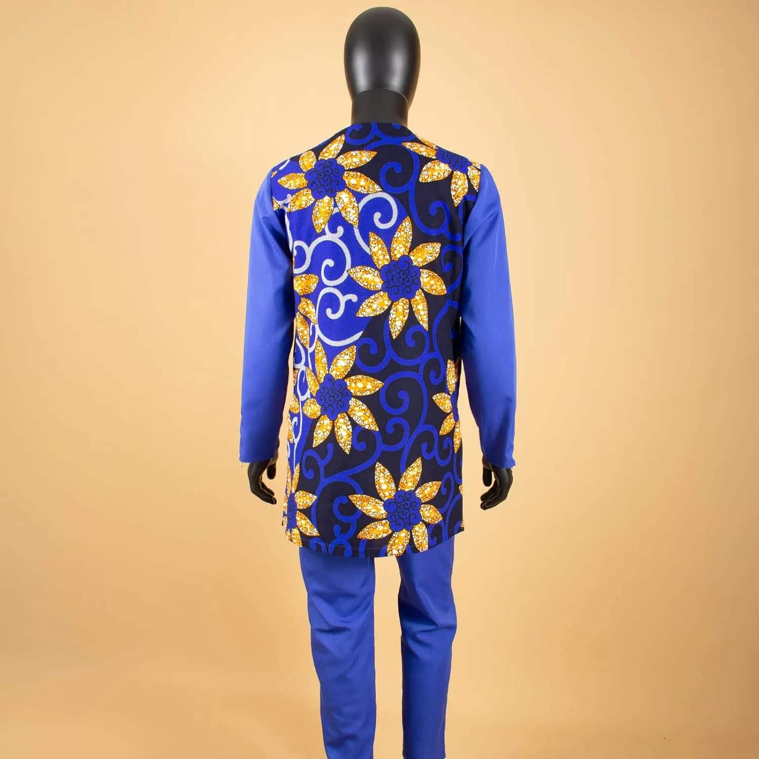 African Traditional Clothing for Men Print Shirts and Pants 2 Piece Set Formal Suit for Wedding Evening