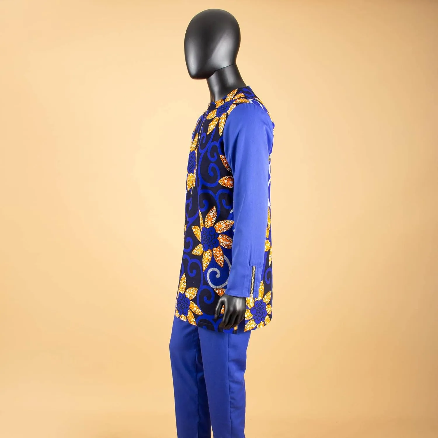 African Traditional Clothing for Men Print Shirts and Pants 2 Piece Set Formal Suit for Wedding Evening