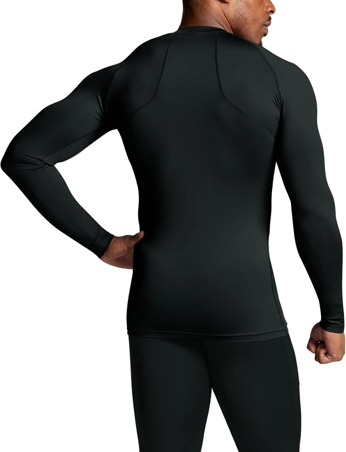 ATHLIO Men's UPF 50  Long Sleeve Compression Shirts, Water Sports Rash Guard Base Layer, Athletic Workout Shirt