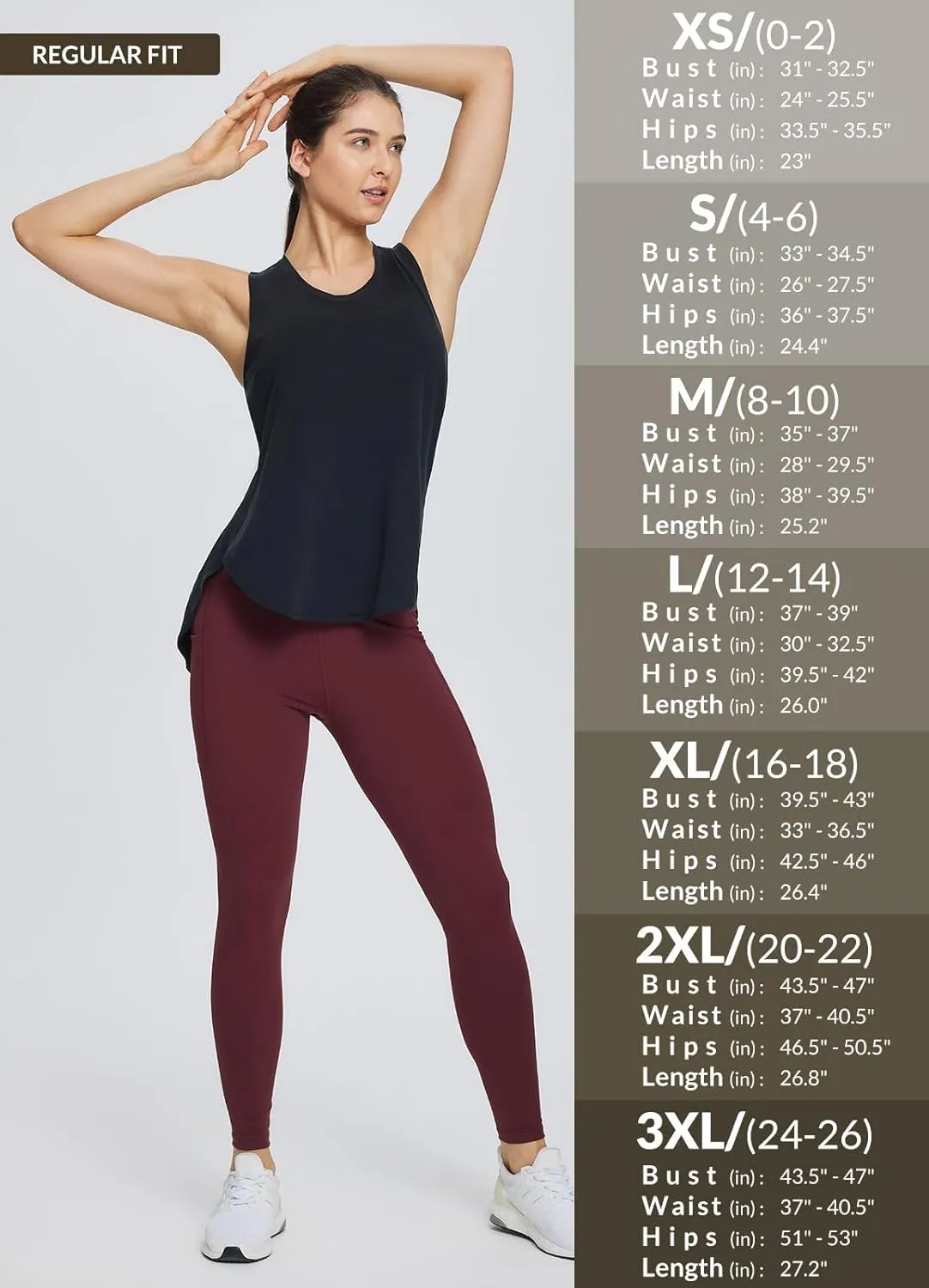 baleaf Women's Workout Tank Tops Loose Fit Racerback Top Sleeveless Shirts Lightweight Yoga Athletic Gym Running