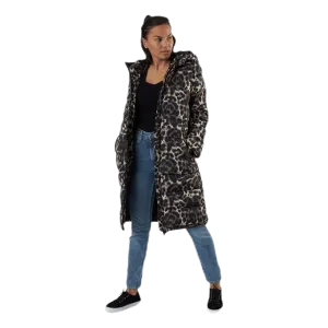 Bee Long Padded Jacket Black