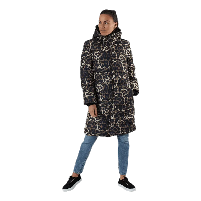 Bee Long Padded Jacket Black