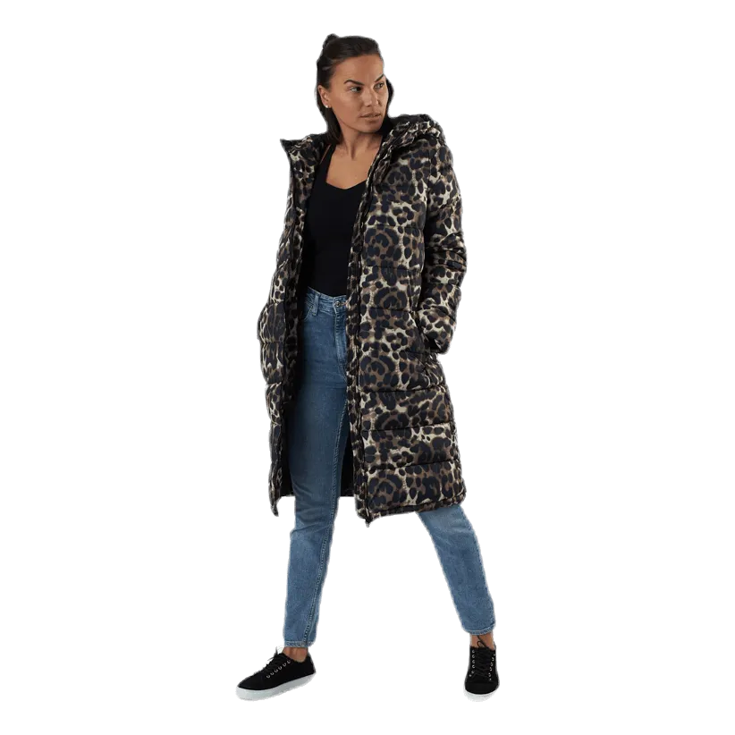 Bee Long Padded Jacket Black