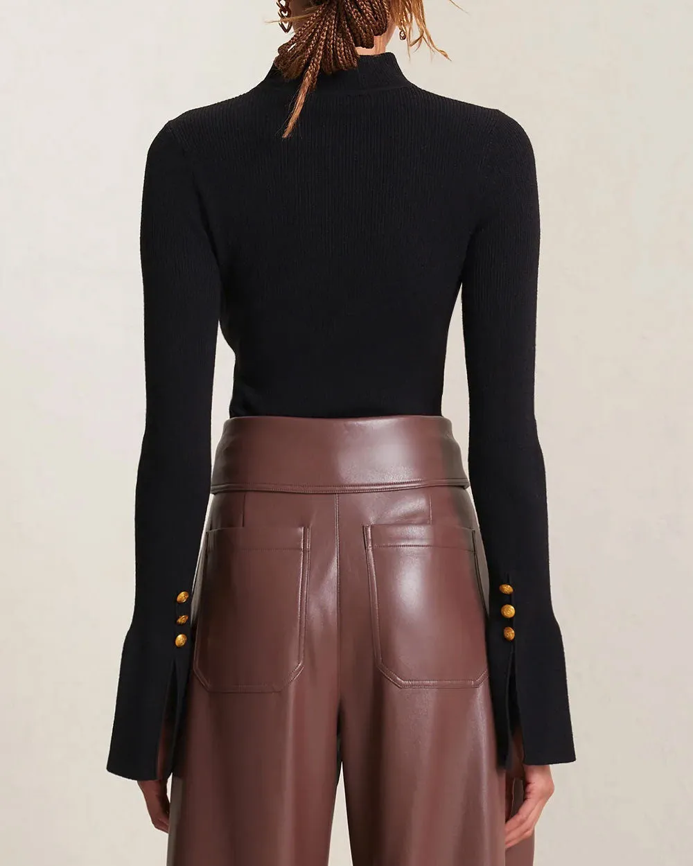 Black Devin Knit Sweater