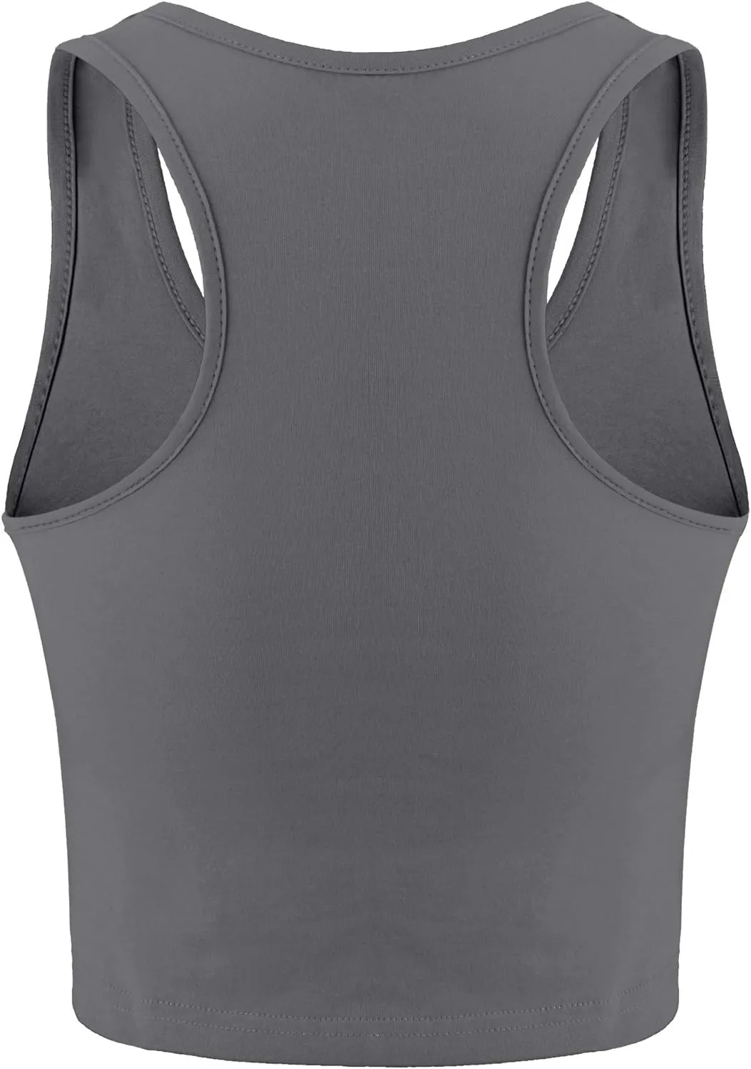 Boao 4 Pieces Basic Crop Tank Tops Sleeveless Racerback Crop Top for Women