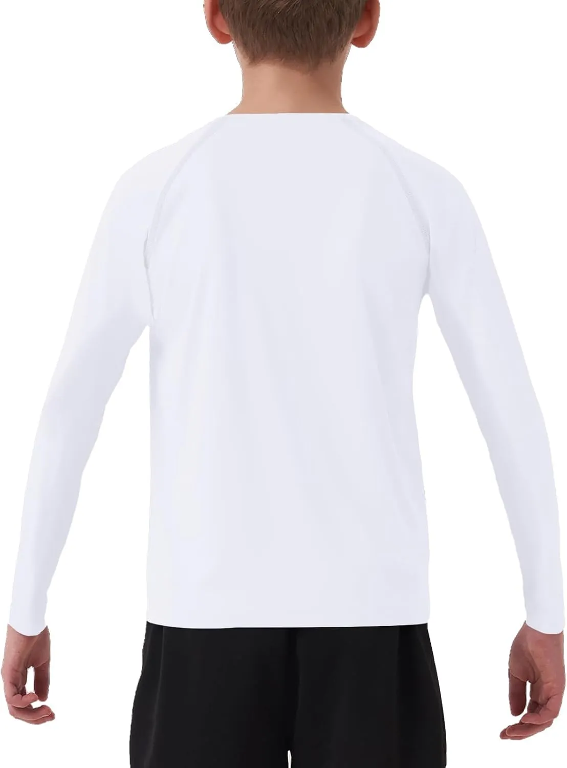 Boys Girls Long Sleeve Sun Shirts Rashguard UPF50 UV Quick Dry Athletic Hiking Fishing Golf Workout Play Water Size 6-14