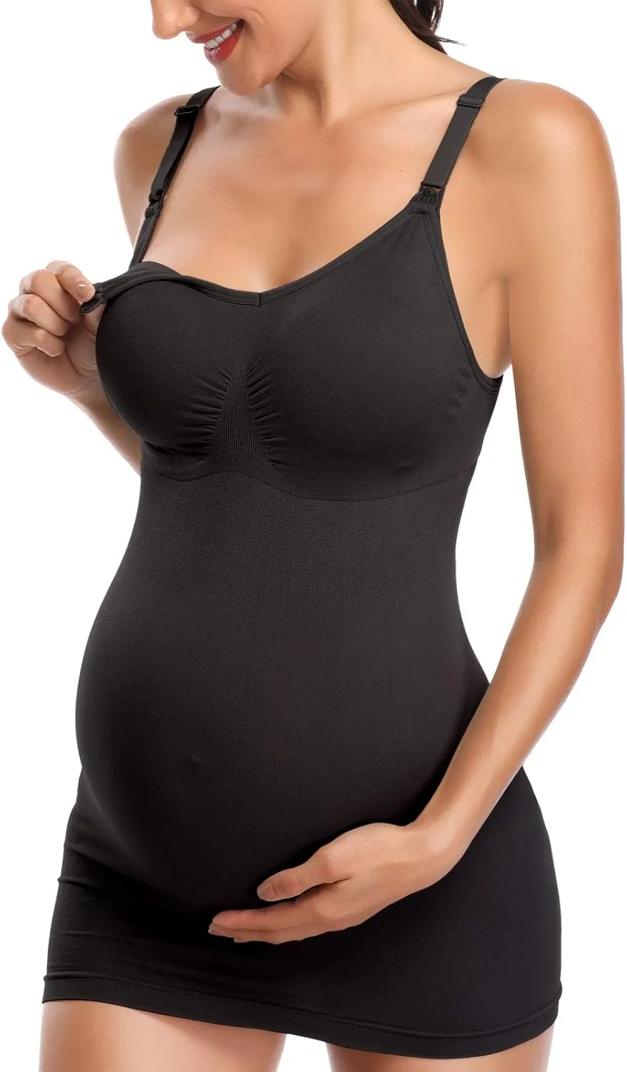 BRLIDO Womens Nursing Tank Tops Built in Bra for Breastfeeding Maternity Camisole Brasieres