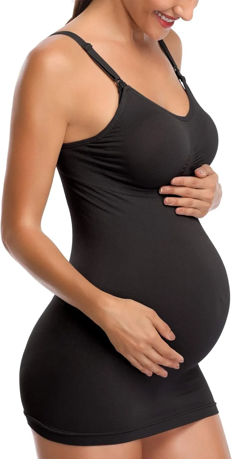 BRLIDO Womens Nursing Tank Tops Built in Bra for Breastfeeding Maternity Camisole Brasieres