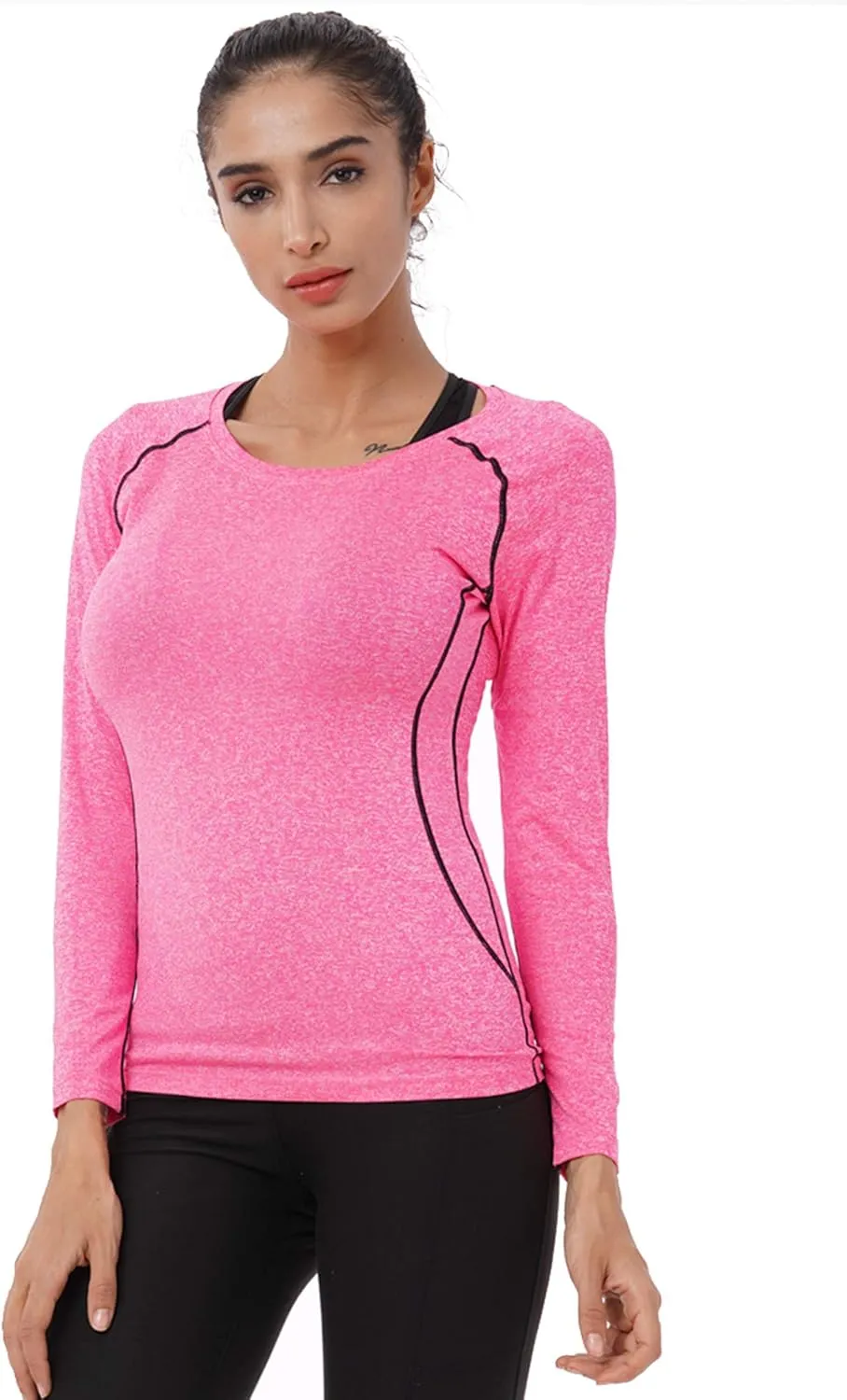 CADMUS 1 or 3 Pack Workout Long Sleeve Shirts for Women Dry Fit Compression Running Top
