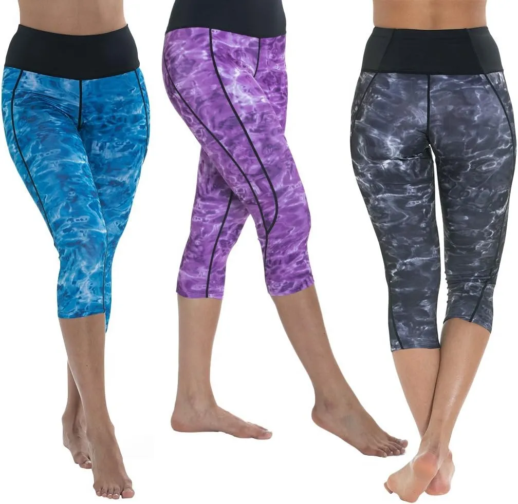 Capri Leggings for Women: High Waisted Cropped Womens Legging