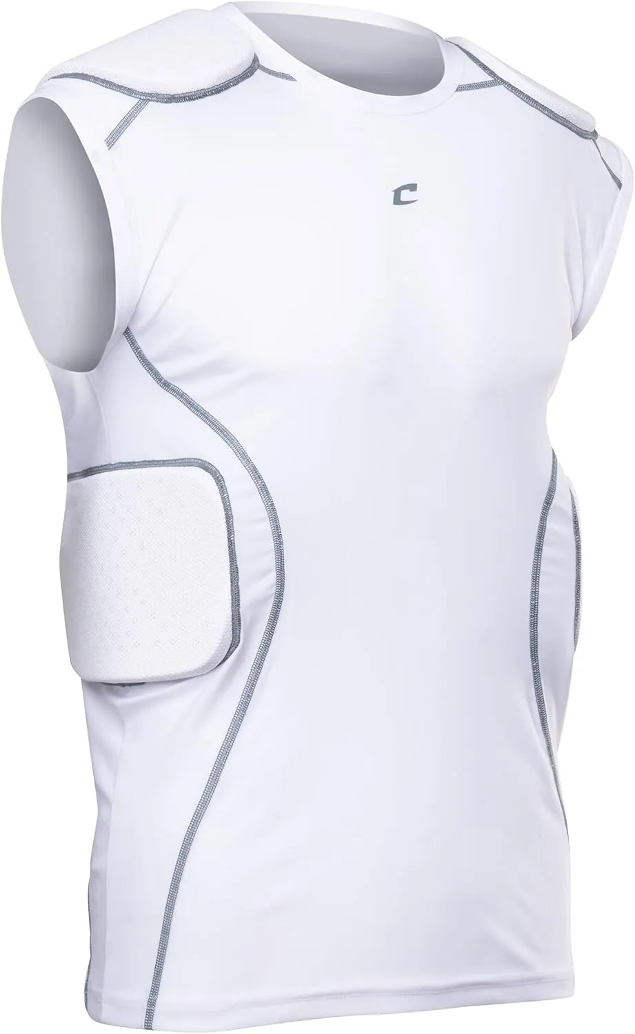 CHAMPRO Boys' Formation Football Padded Compression Shirt