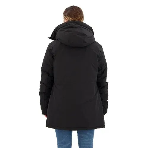 City Padded Parka Jacket - Black