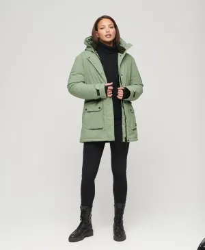 City Padded Parka Jacket - Sage Green