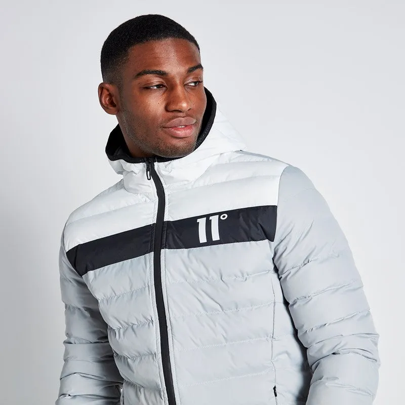 Colour Block Space Jacket - Silver / White / Black