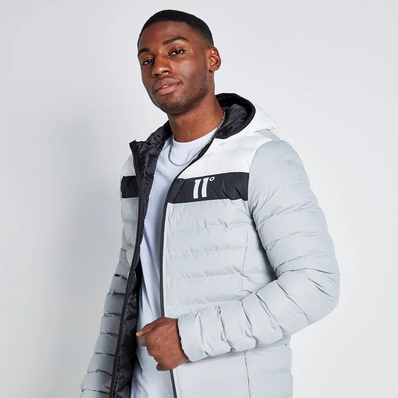 Colour Block Space Jacket - Silver / White / Black