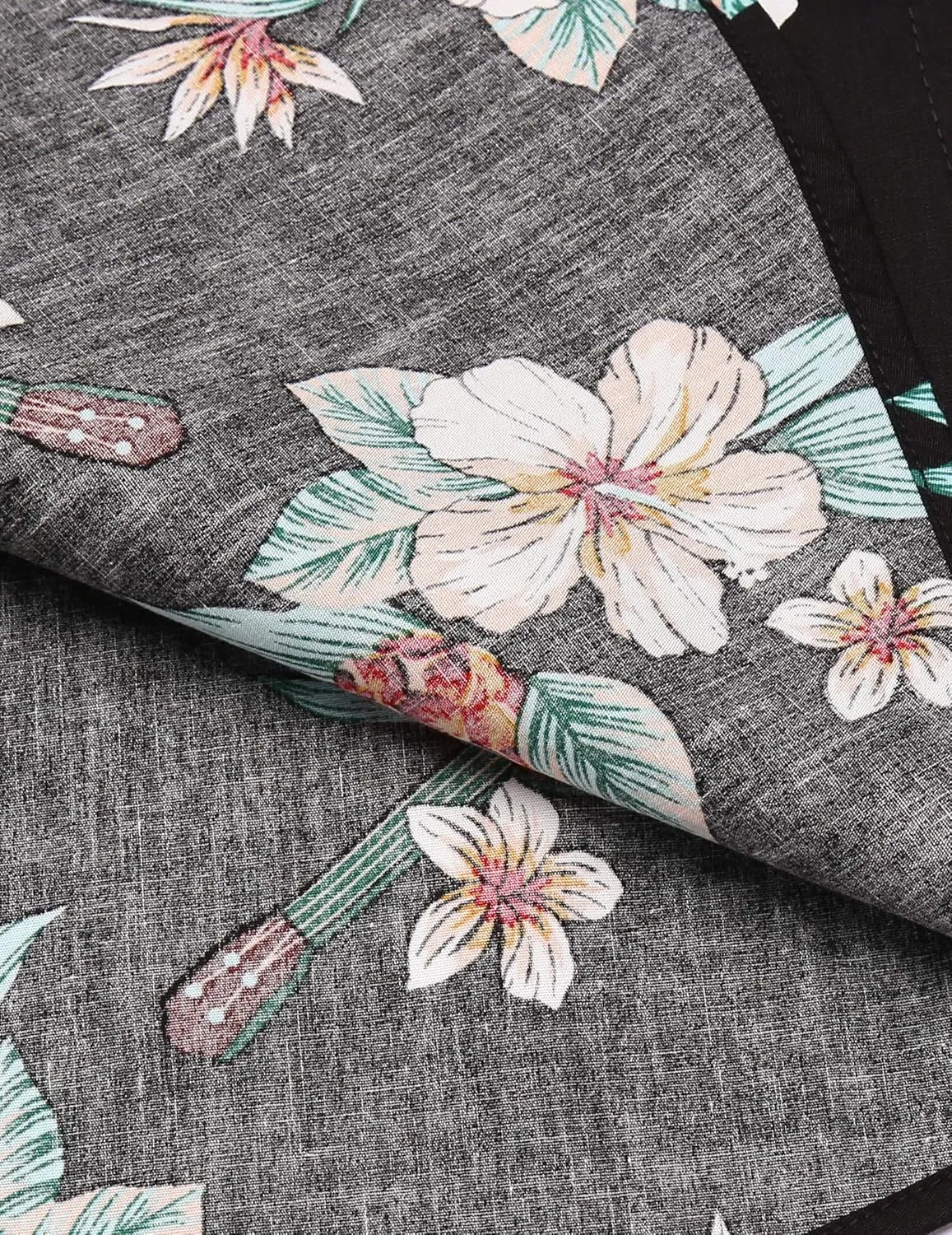 COOFANDY Mens Hawaiian Tropical Shirt Short Sleeve Casual Button Down Floral Summer Beach Shirts with Pocket