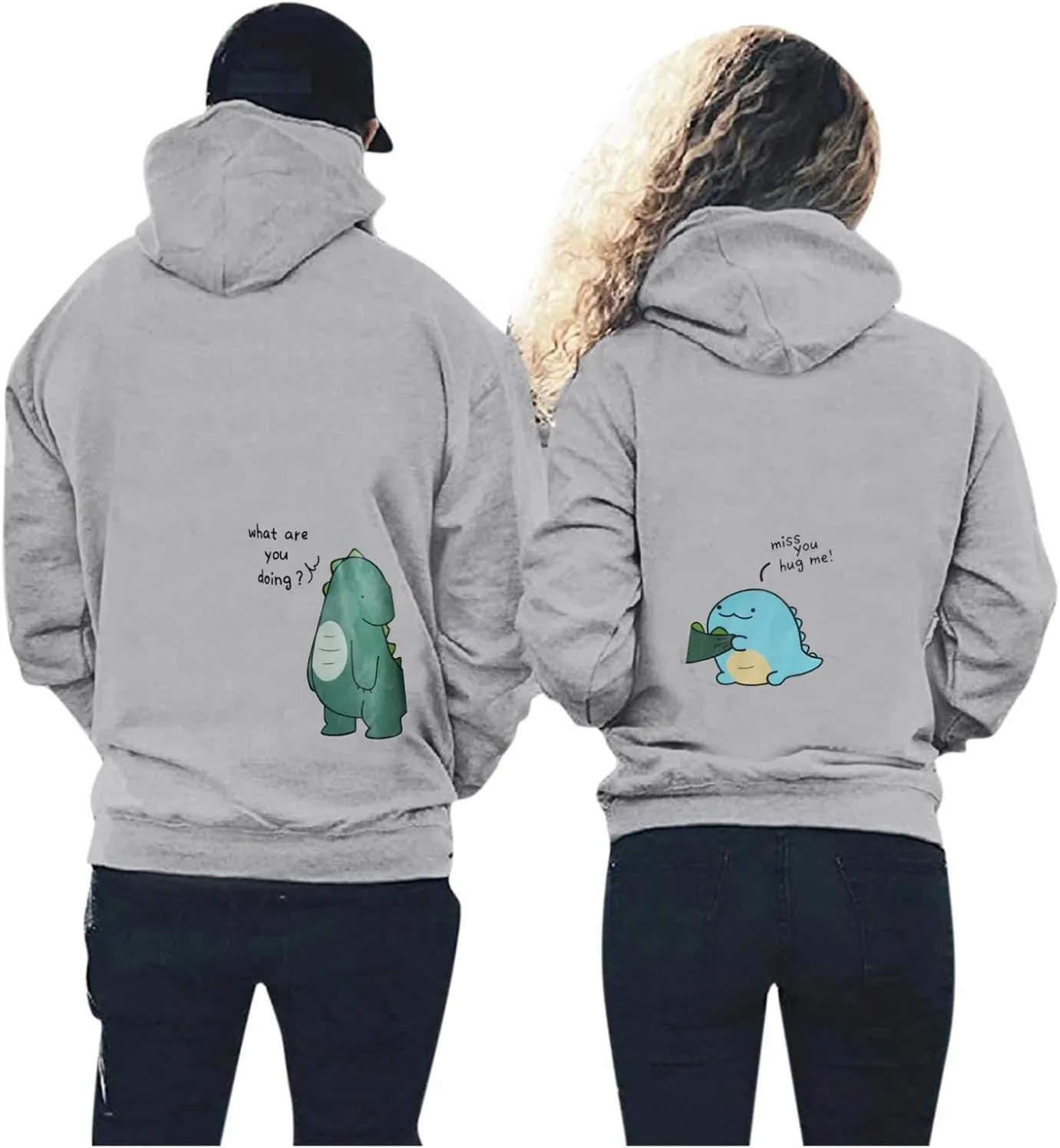 Couple Matching Outfits Plus Size Hoodie Hooded Sweatshirt Women Newlywed Sports Set Matching Shirts for Couples