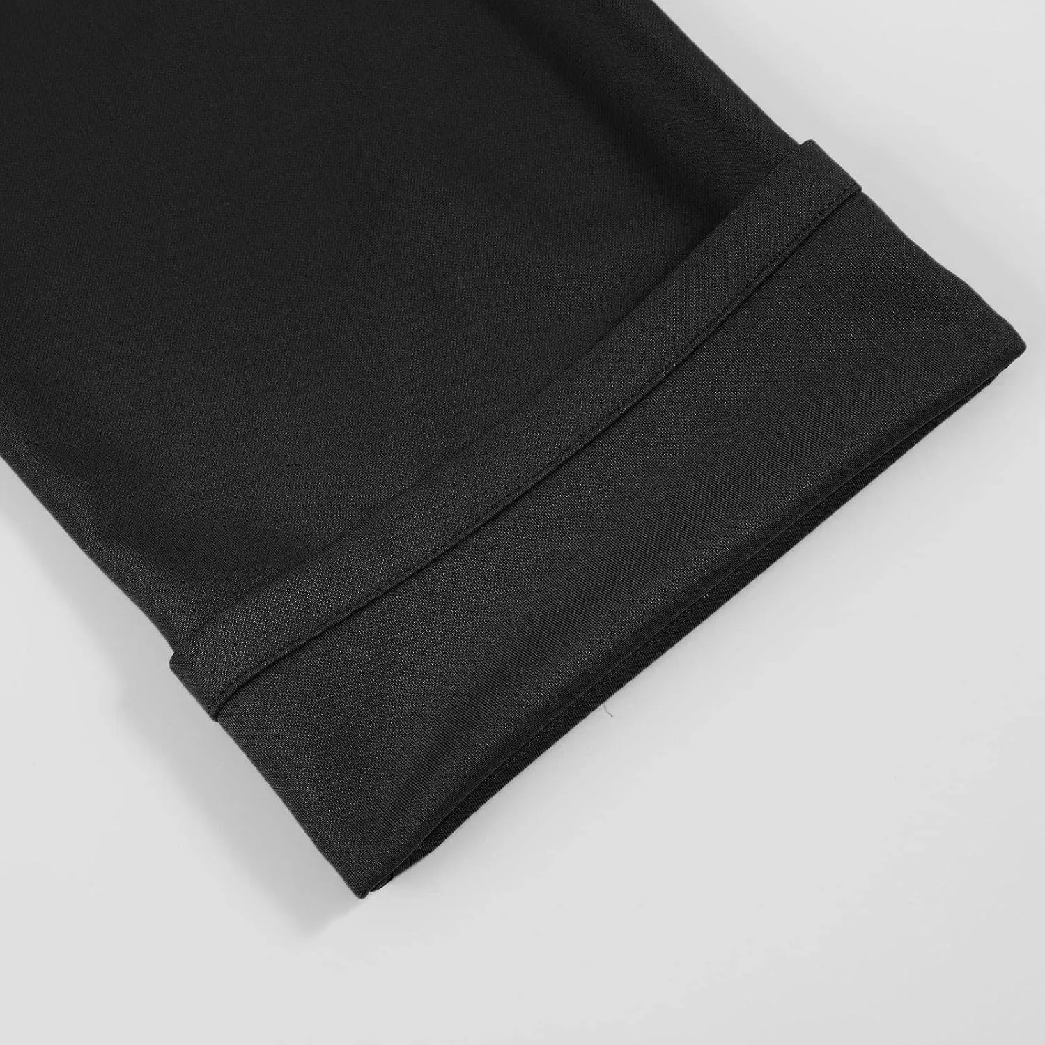 CRNTCEM Stretchy Suit Pants for Men Slim-Fit Flat-Front Formal Dress Pant Tapered Straight Leg Business Office Work Pants