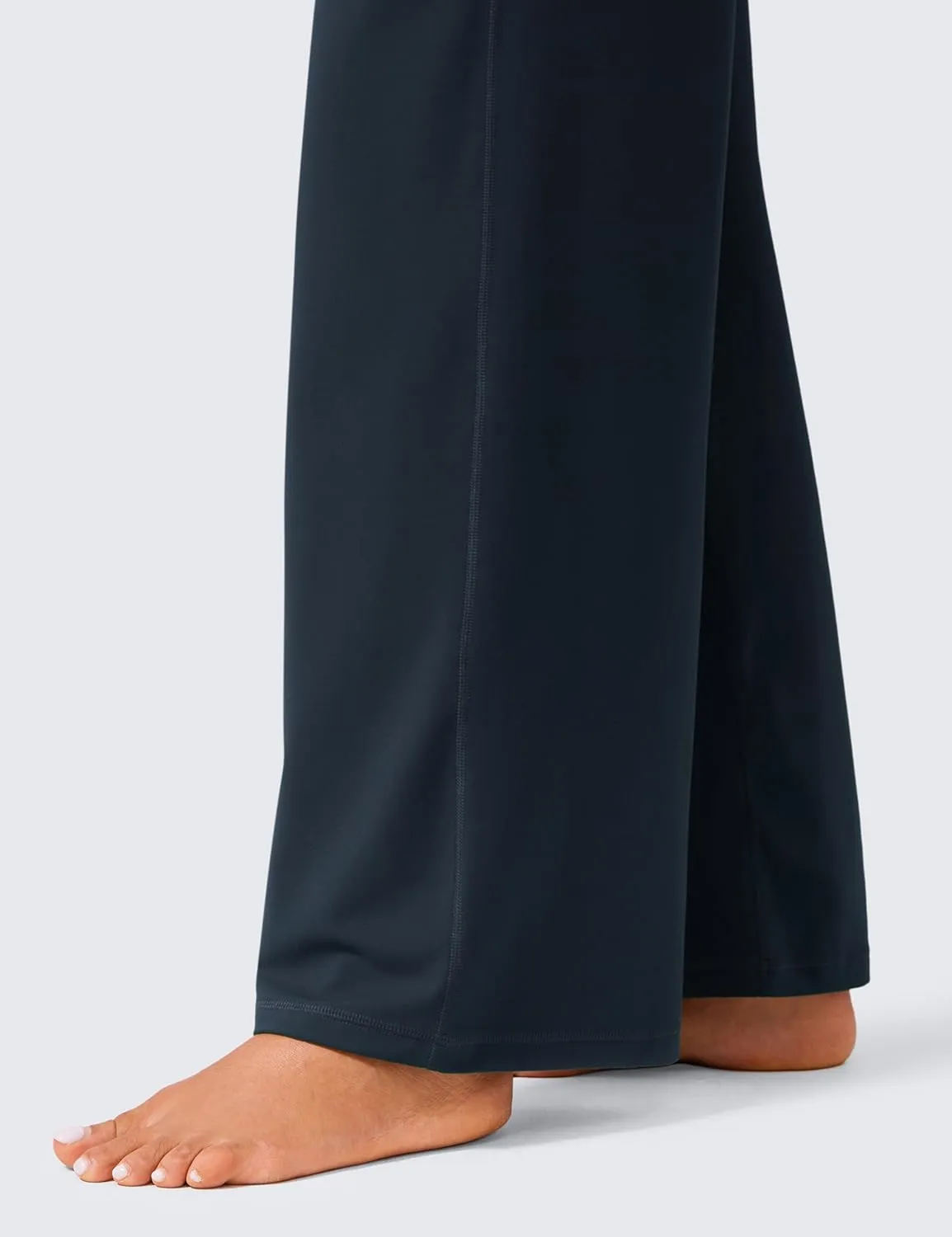 CRZ YOGA Womens Butterlift High Waisted Wide Leg Pants with Pockets 29"/31"/33" - Yoga Lounge Buttery Soft Comfy Casual