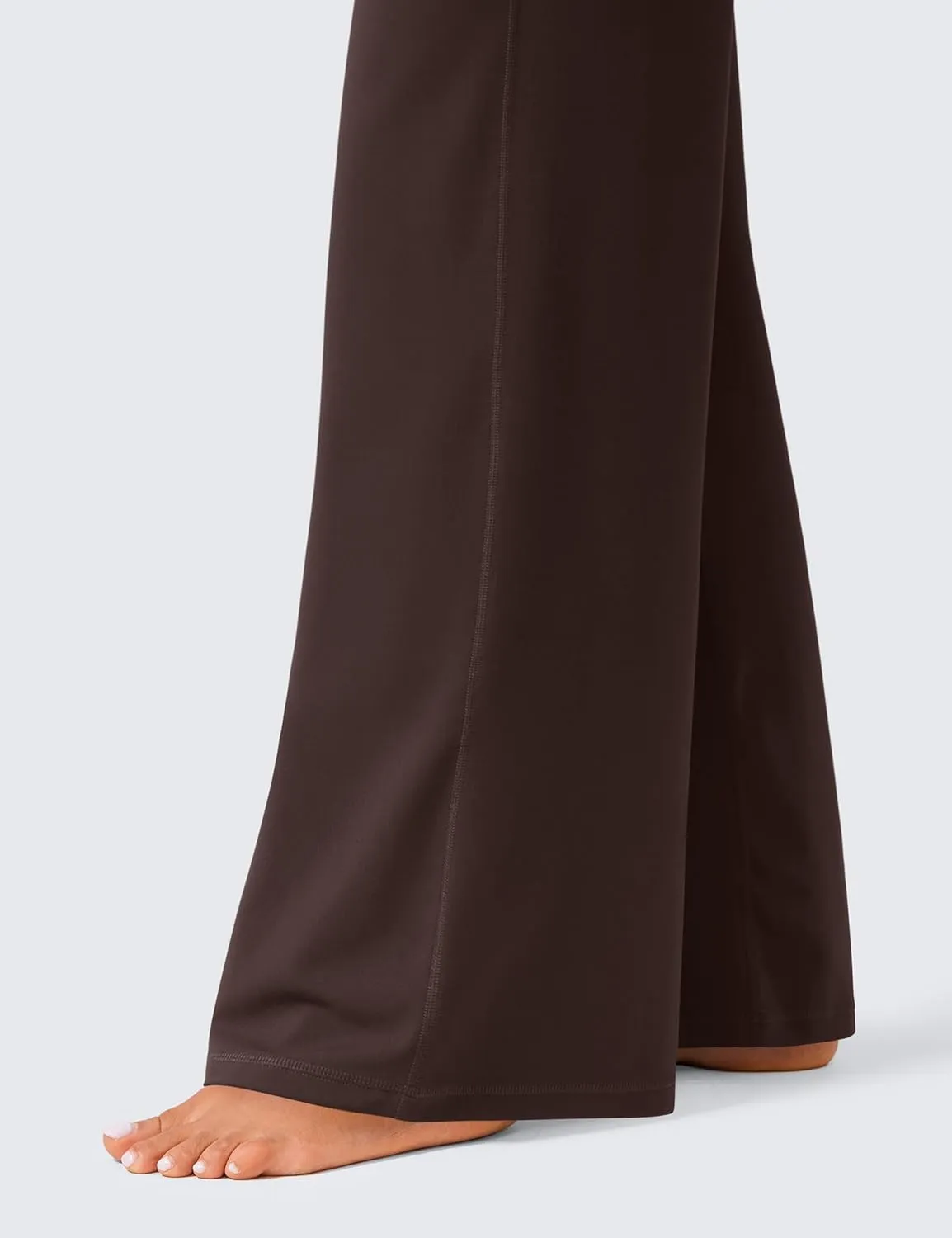 CRZ YOGA Womens Butterlift High Waisted Wide Leg Pants with Pockets 29"/31"/33" - Yoga Lounge Buttery Soft Comfy Casual
