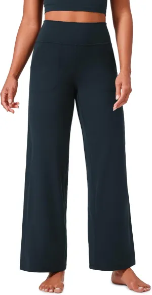 CRZ YOGA Womens Butterlift High Waisted Wide Leg Pants with Pockets 29"/31"/33" - Yoga Lounge Buttery Soft Comfy Casual