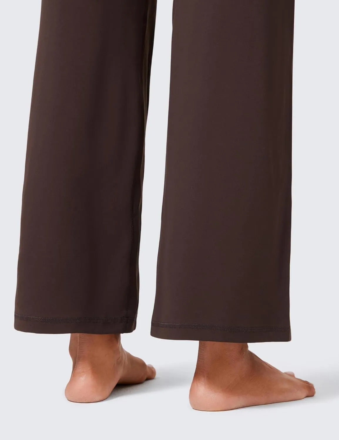 CRZ YOGA Womens Butterlift High Waisted Wide Leg Pants with Pockets 29"/31"/33" - Yoga Lounge Buttery Soft Comfy Casual