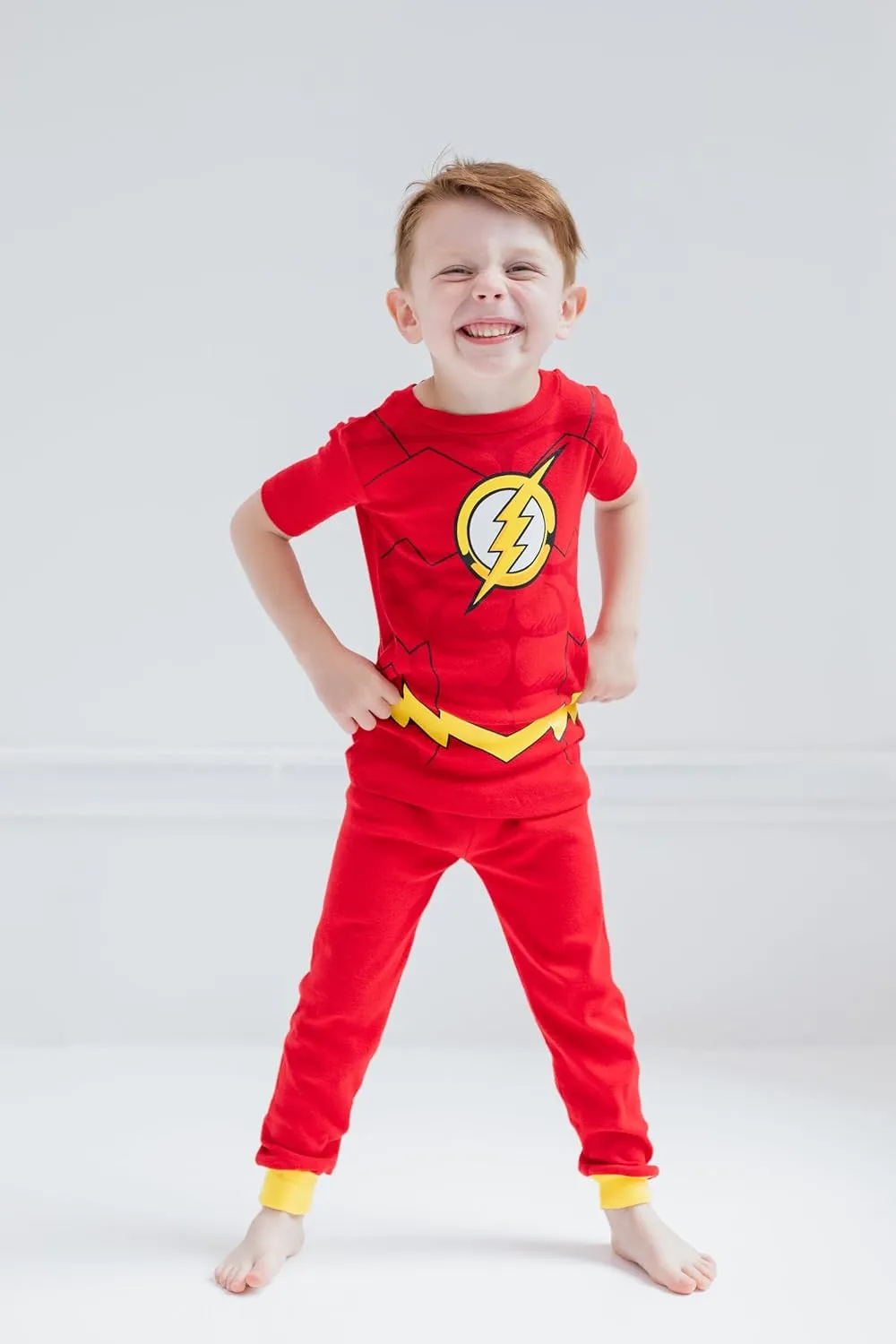 DC Comics Justice League The Flash Superman Batman Pajama Shirts and Pants Toddler to Big Kid