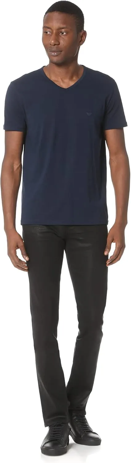 Emporio Armani Men's 3-Pack Regular Fit V-Neck Undershirt