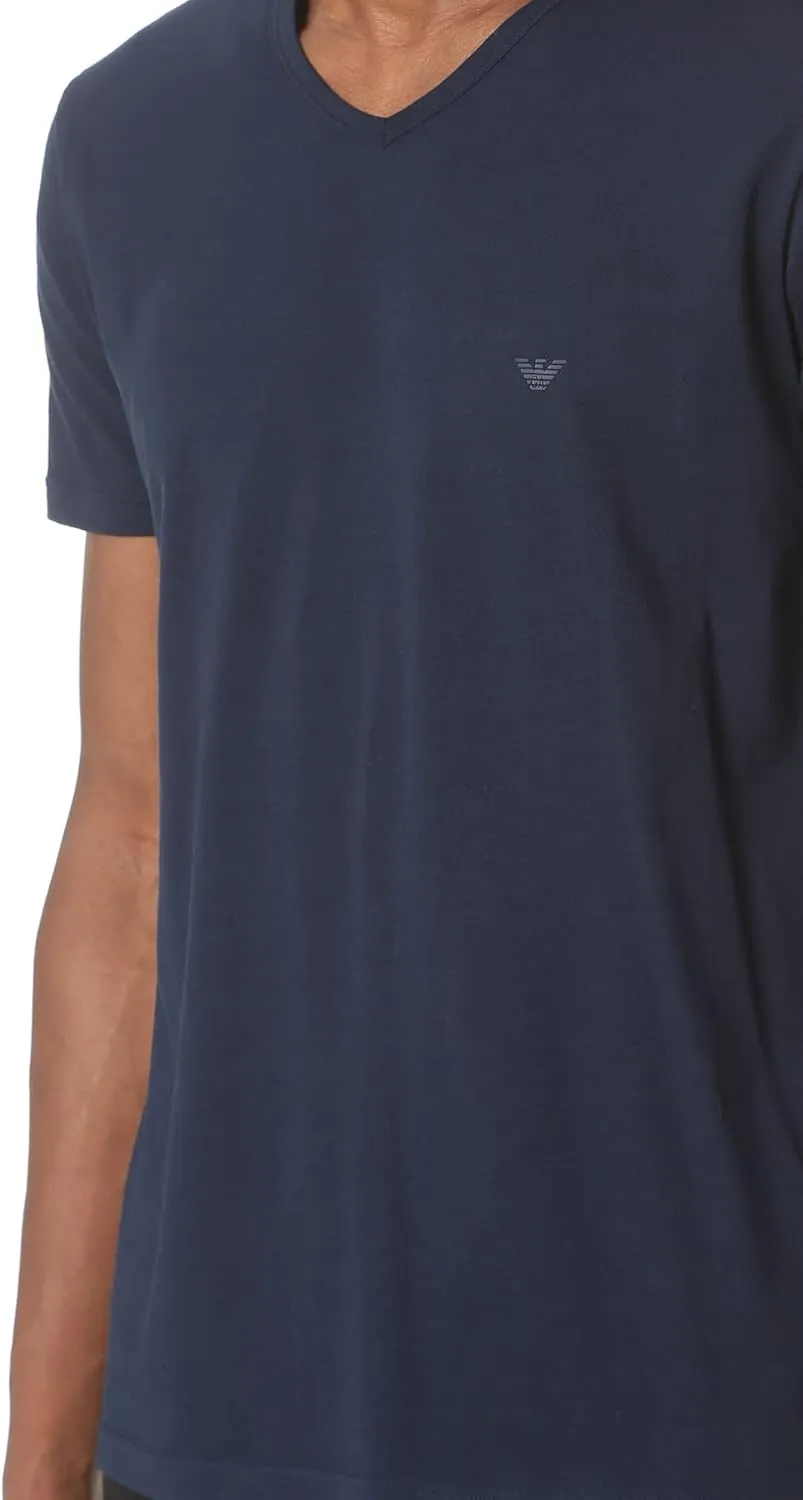 Emporio Armani Men's 3-Pack Regular Fit V-Neck Undershirt