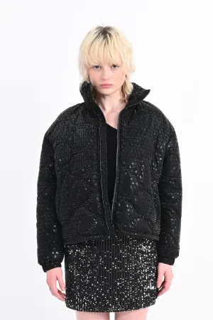 (Final Sale) Gloss Houndstooth Coat