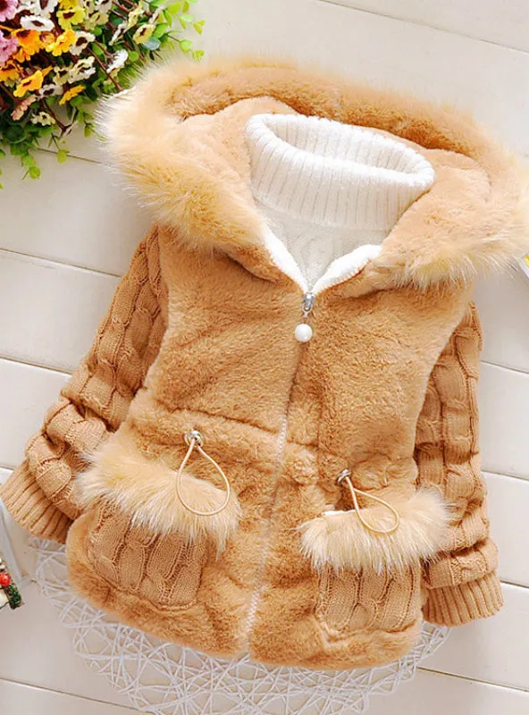 Girls Winter Autumn Cotton Warm Cotton Jacket Coat