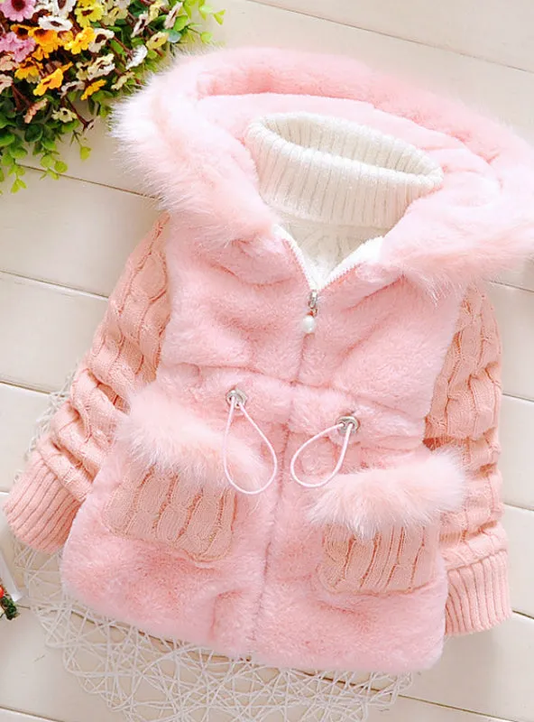 Girls Winter Autumn Cotton Warm Cotton Jacket Coat