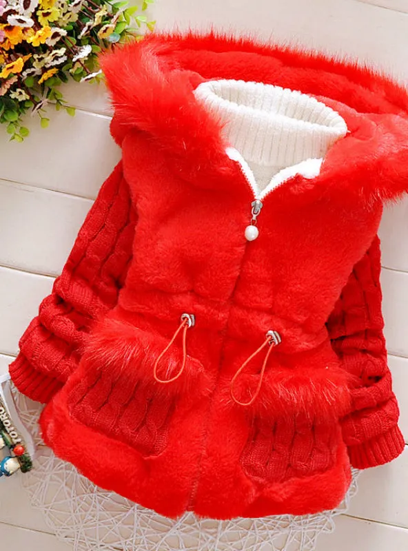 Girls Winter Autumn Cotton Warm Cotton Jacket Coat