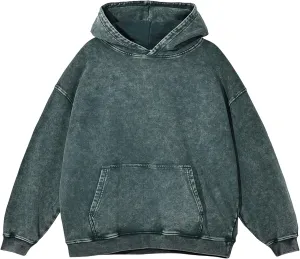 Hixiaohe Womens Oversized Hoodie Long Sleeve Sweatshirt Vintage Heavyweight Hoodies for Women Acid Wash Fall Pullover Top