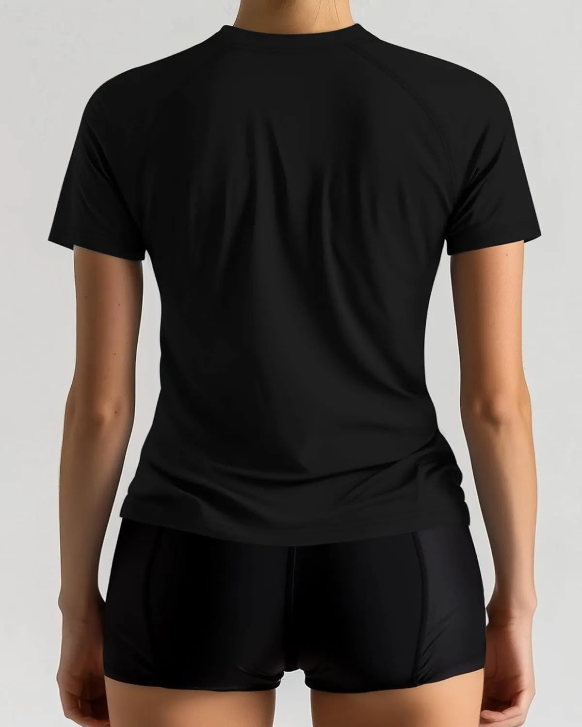 Huukeay 3 Pack Women's Swim Shirt Short Sleeve Rash Guard Quick Dry Crewneck Swimsuit Summer UV Sun Protection Tops UPF 50 