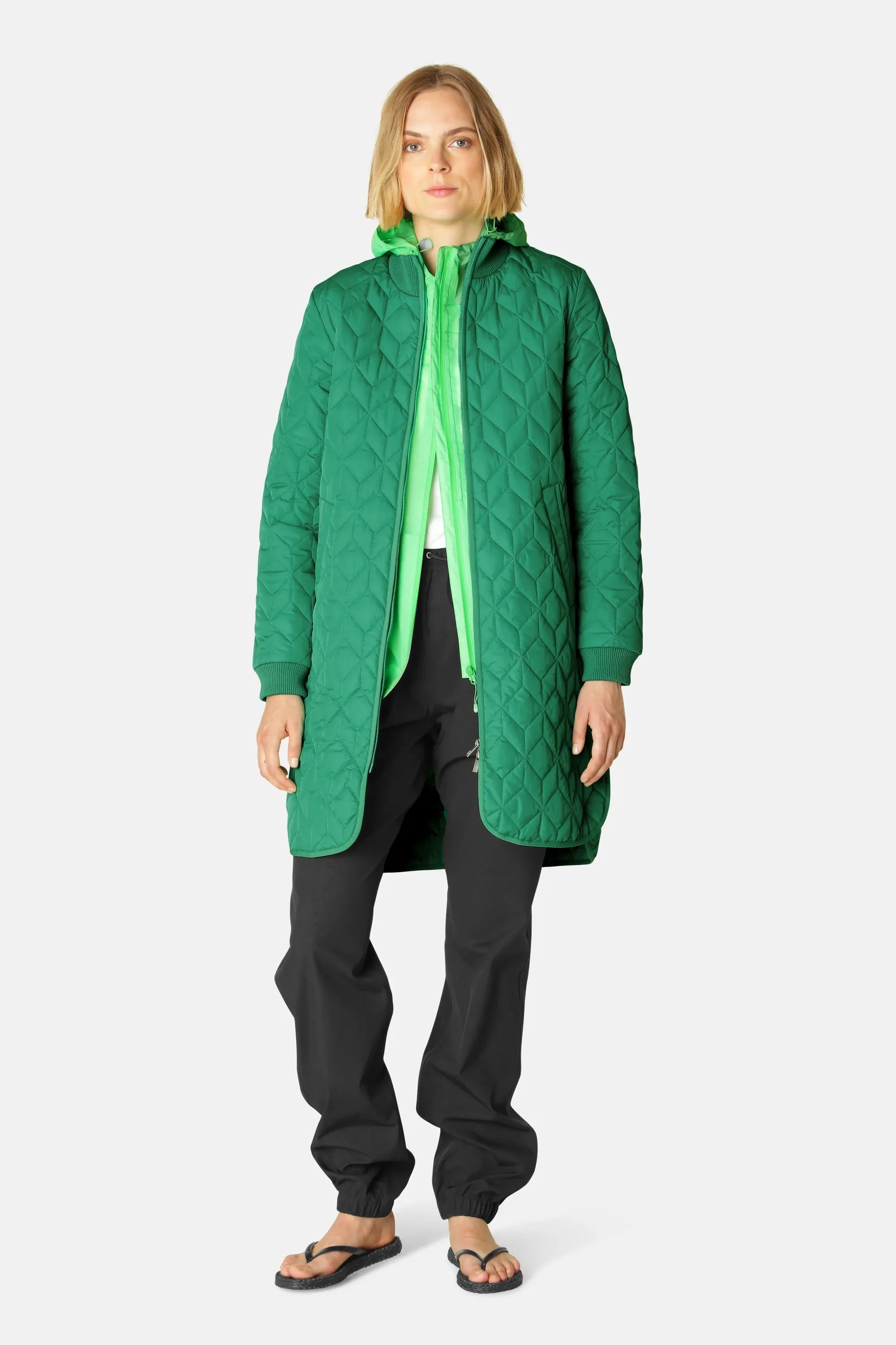IJArt06 Padded Quilt Coat