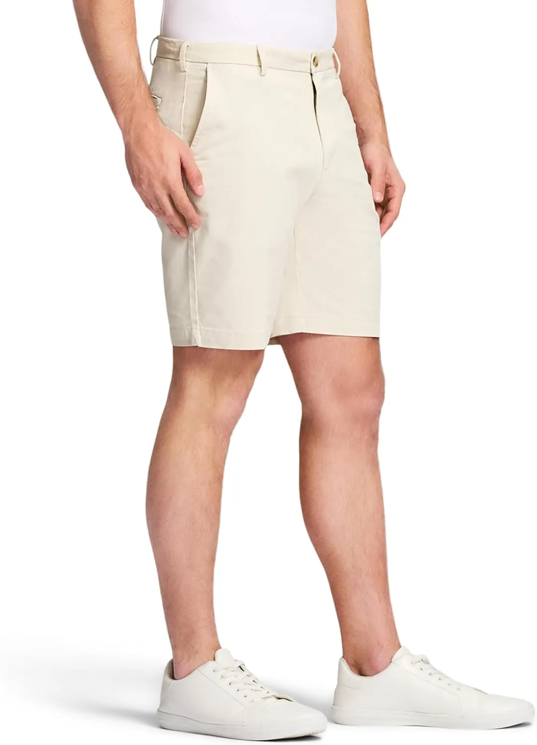 IZOD Men's Saltwater 9.5" Flat Front Chino Short