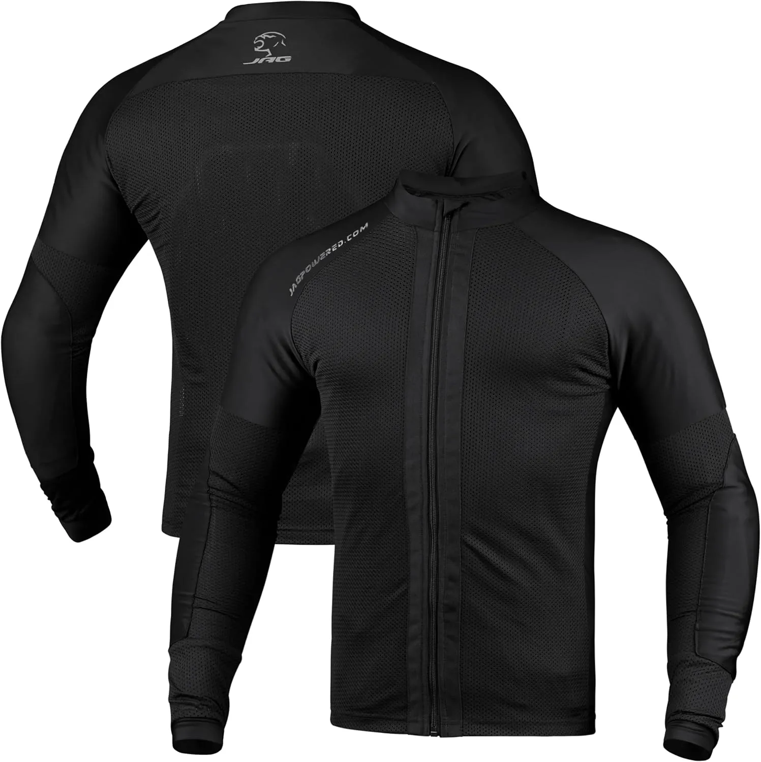 J.A.G. Motorcycle Mesh Shirt for Men with CE Certified Protective Padded Armors | All Season Motorcycle Riding Shirt