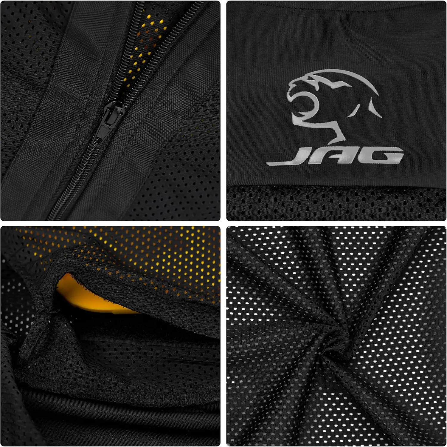 J.A.G. Motorcycle Mesh Shirt for Men with CE Certified Protective Padded Armors | All Season Motorcycle Riding Shirt