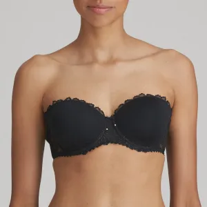Jane Strapless Balcony Padded Bra - Black