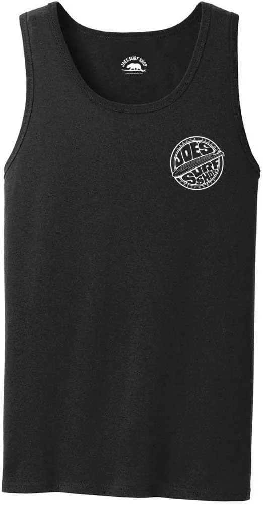 Joe's Surf Shop Mens Graphic Logo Collection Heavyweight Cotton Tank Tops-S-4XL