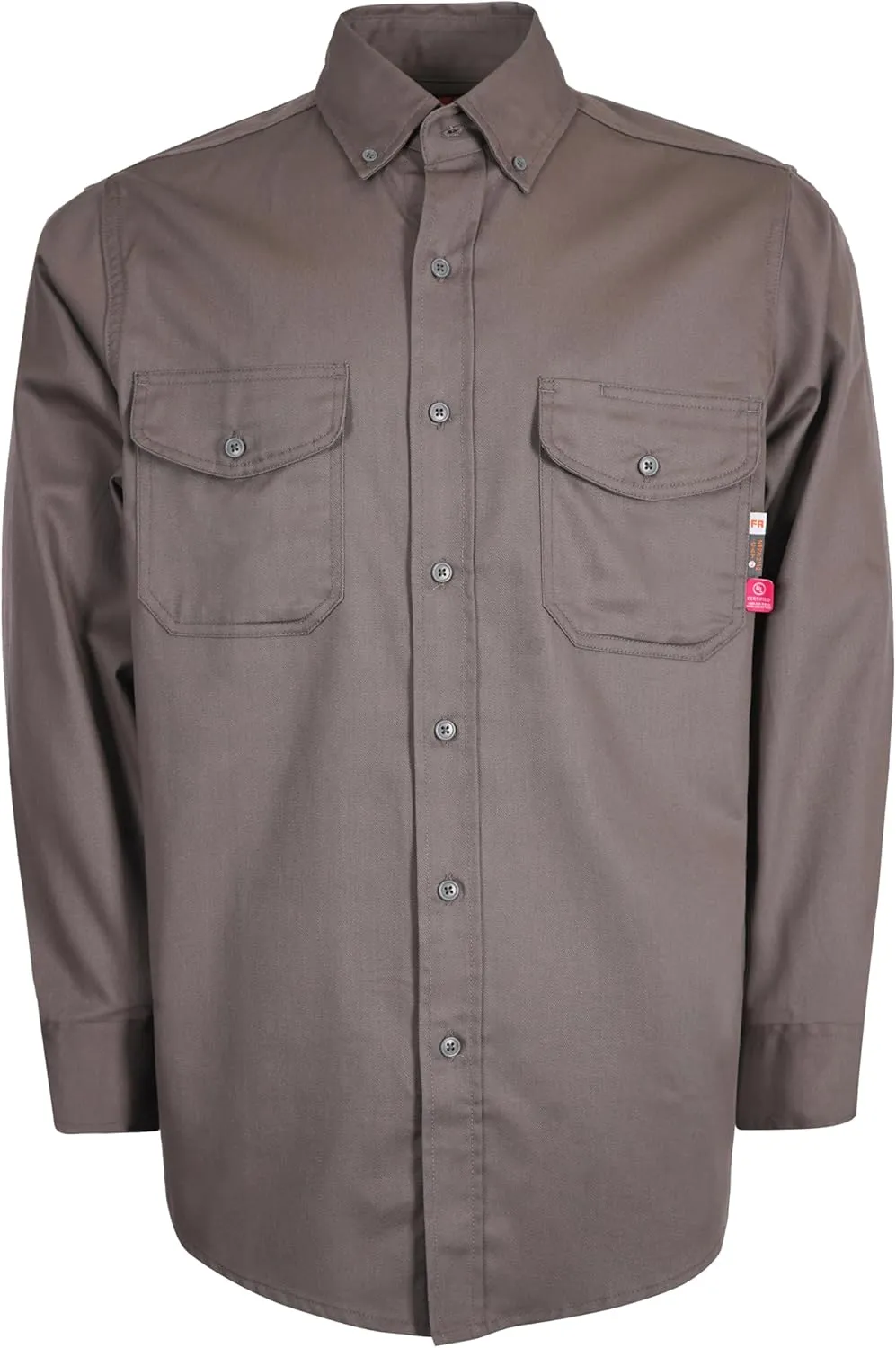 KONRECO FR Shirts for Men 6.5oz Lightweight Work Uniform Flame Resistant Welding Shirt/Water & Stain Repellent