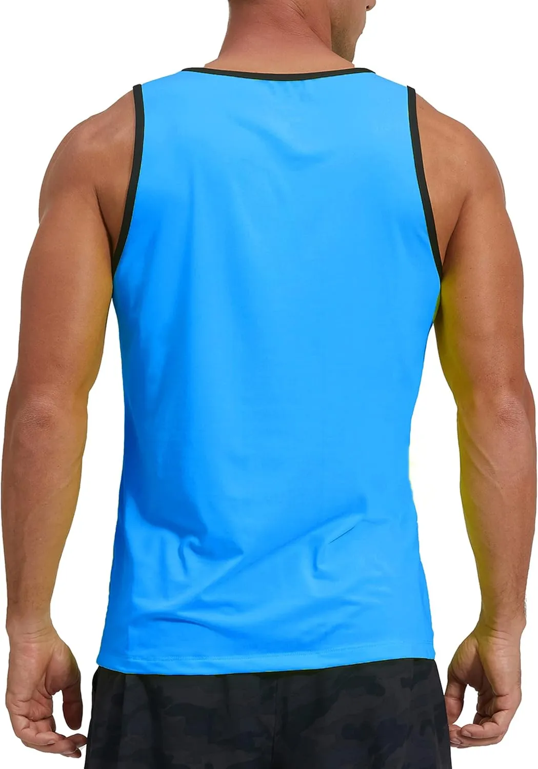 KPSUN Men's Quick Dry Sports Tank Tops Athletic Gym Bodybuilding Fitness Sleeveless Shirts for Beach Running Workout